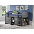 thumbnail image 2 of Donco Kids Louver Twin Antique Grey Modular Low Loft Bed - Configuration A, 2 of 2