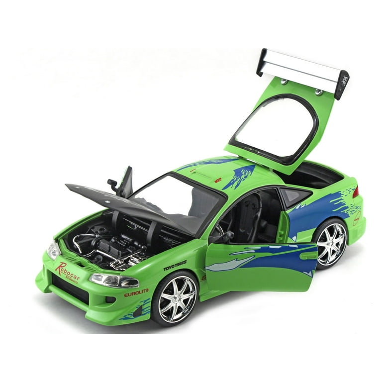 Jada Toys 1:24 Fast & Furious Brian's Mitsubishi Eclipse Play Vehicle 