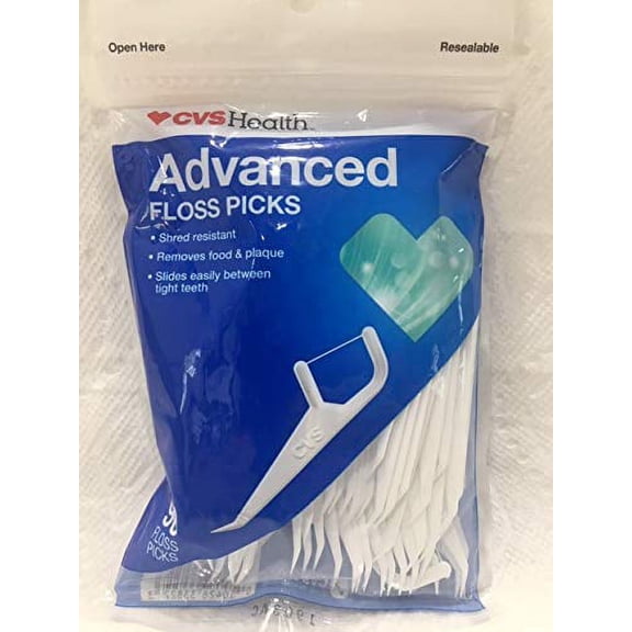 CVS Health Advanced Floss Picks, 90CT
