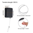 thumbnail image 2 of Punch Free Automatic Sensor Door Closer 39.4" Retractable Cable Lock for Home, Office Doors 500g 2Set Black, 2 of 6