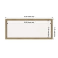 thumbnail image 6 of Amanti Art White Cork Board Wood Framed Woodgrain Stripe Mocha Bulletin Board 32 in. x 14 in., 6 of 7