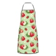 thumbnail image 3 of Zufioo Strawberry Floral for Lock Hem Apron with Pockets, Stain and Oil Proof Tie-down Apron for Cooking Barbecue Restaurant, Unisex-One Size, 3 of 5