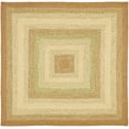 thumbnail image 3 of SAFAVIEH Braided Cirino Colorful Bordered Area Rug, Rust/Multi, 4' x 4' Square, 3 of 11