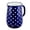 Polka Dot, variant on Water Jug Enameled Steel Jug 84.5 fl oz Saxony Enamelware Jug with Handle Serving Kitchen Jug