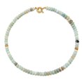 thumbnail image 1 of Collar chorfla C-Amazonita hecho a mano con cuentas y piedra preciosa, 39 cm, 1 of 7