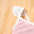 thumbnail image 4 of BONIXOOM Little Girls Outfits Clothes Toddler Kids Christmas Gifts Sleeveless Round Neckline Drawstring Christmas Set Pink 70, 4 of 9