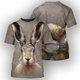 thumbnail image 3 of Camiseta divertida con estampado 3D de oso lindo para hombre, camisetas de manga corta con cuello redondo, ropa de calle de gran tamaño, camisetas casuales para hombre y niño, 3 of 5