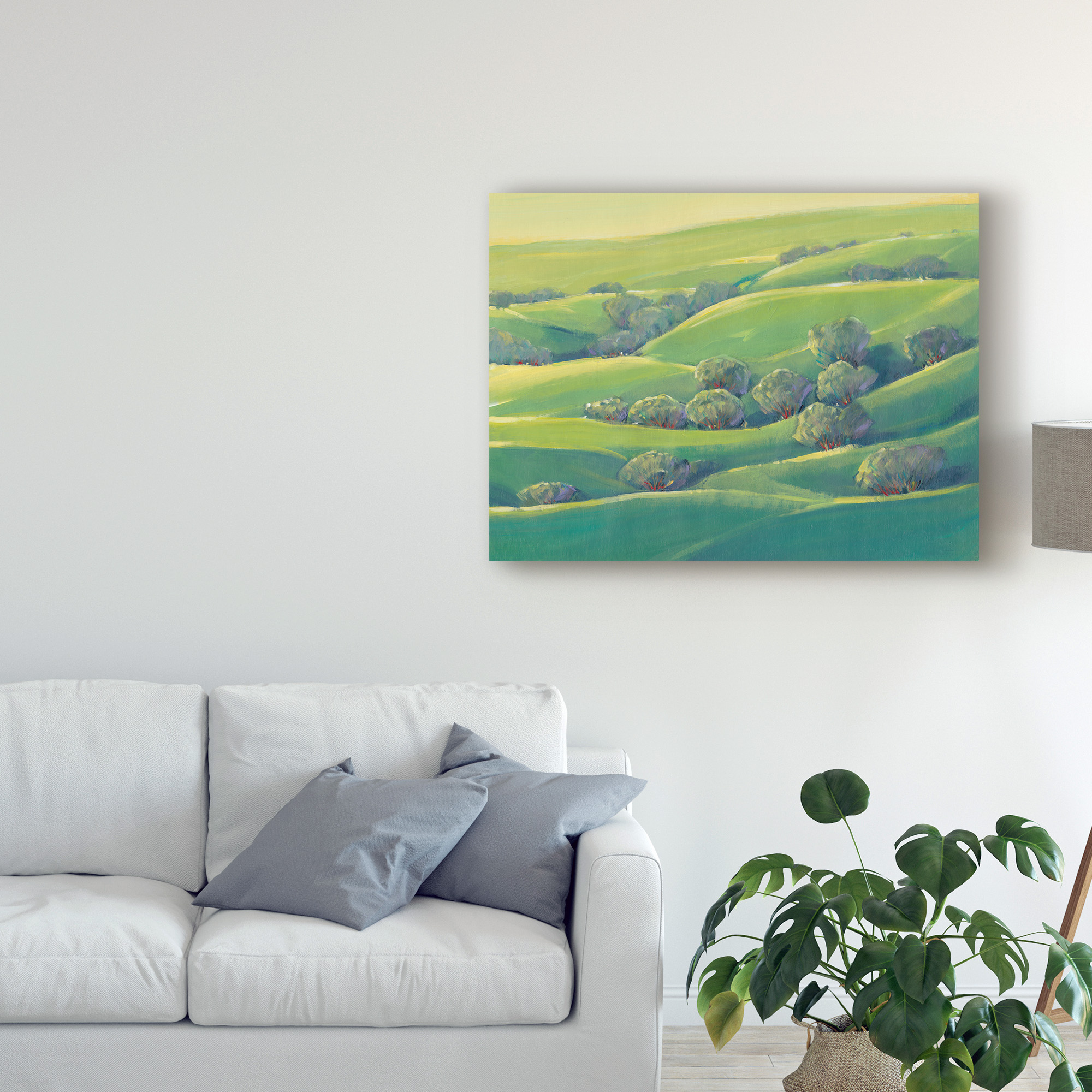 Trademark Fine Art 'Hillside View I' Canvas Art by Tim OToole