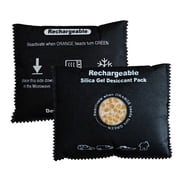 500 Grams Rechargeable Silica Gel Car Dehumidifier, Microwave Fast Reactivated Desiccant Packets Large for Closet Basement Garage Storage Moisture Absorber Bag Reusable