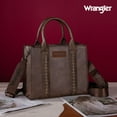 thumbnail image 3 of Wrangler Medium Tote Bag for Women Designer Satchel Handbags Top-handle Purses with Strap, Vintage-Brown, 3 of 7