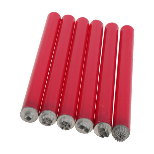 Kit de sellos para decoración de uñas con diferentes diseños de puntos. 6 piezas