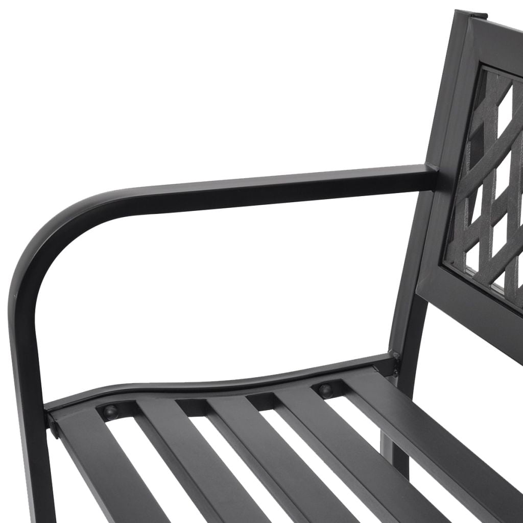 Lowestbest 46.5" Garden Bench, Aluminium Patio Yard Bench for Outdoor, Lawn, Balcony, Backyard Lowestbest 46.5" Garden Bench, Aluminium Patio Yard Bench for Outdoor, Lawn, Balcony, Backyard