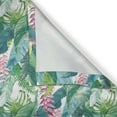 thumbnail image 6 of Ambesonne Watercolor Valance & Curtain, Exotic Jungle Hawaii, 55"x45", Green Pink White, 6 of 6
