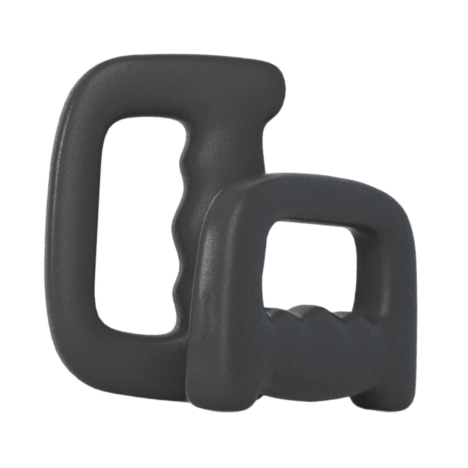 TTETTZ 2Pcs Dumbbells Dumbbells Set Nonslip Portable Hand Weights for Strength Building Black 1KG