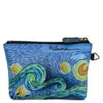 thumbnail image 2 of Anna by Anuschka Women's Hand Painted Genuine Leather Coin Pouch - Top zip entry, 2 of 3
