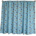 thumbnail image 2 of Cotton Curtain Animal Print 58 Inch Wide Puppies Chase Ball and Bone Blue, 2 of 3