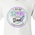 thumbnail image 4 of Inktastic Suicide Prevention- I Wear Teal and Purple for My Dad Youth T-Shirt, 4 of 5