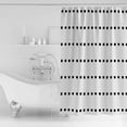 thumbnail image 2 of Boho Polka Shower Curtain, 48" x 72", Dot Stripes Geometric Black White Waterproof Bathroom Curtain Washable Shower Curtain Set with 12 Hooks, 2 of 6