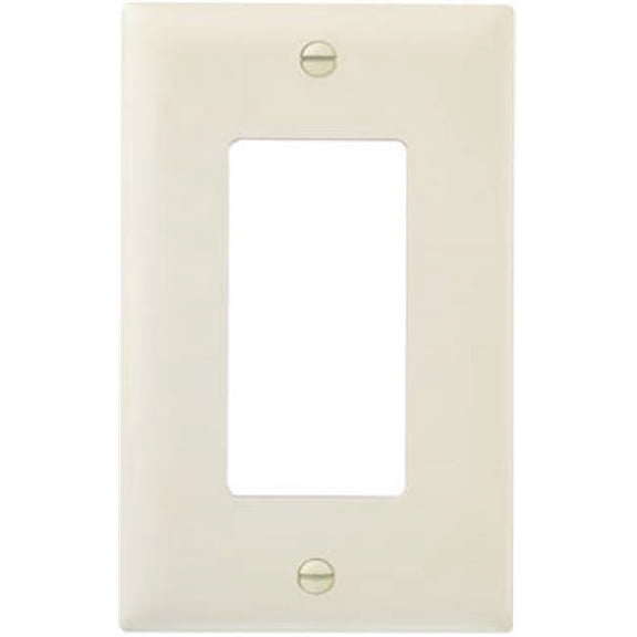 TP26LACC100 Wall Plate, 1 Gang, Light Almond