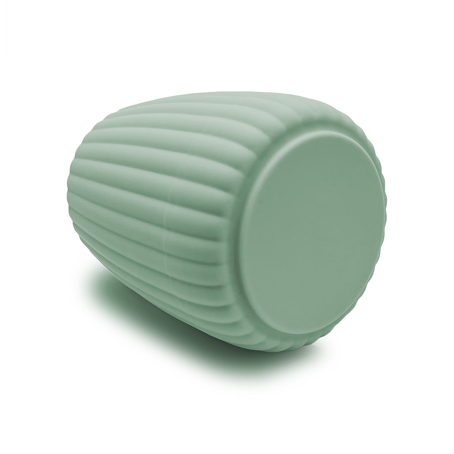 Mainstays Rubberized Plastic Ribbed Toothbrush Holder, Green