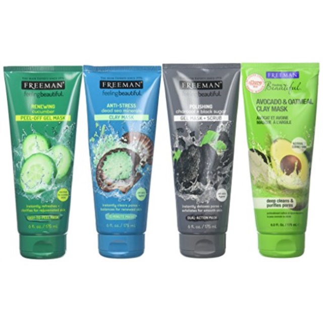 Freeman Facial Mask Variety Set, 6 Oz (Pack of 4)