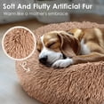 thumbnail image 4 of Cama para mascotas Hoewina Calming Donut para perro y gato, 50 cm (camel), 4 of 7