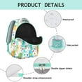 thumbnail image 2 of Artistic Cat Print Student School Backpack with Minimalist Cat Design and Geometric Cat Pattern Abstract Design Book Bag, 2 of 6