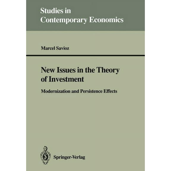 Studies in Contemporary Economics New Issues in the Theory of Investment: Modernization and Persistence Effects, (Paperback)