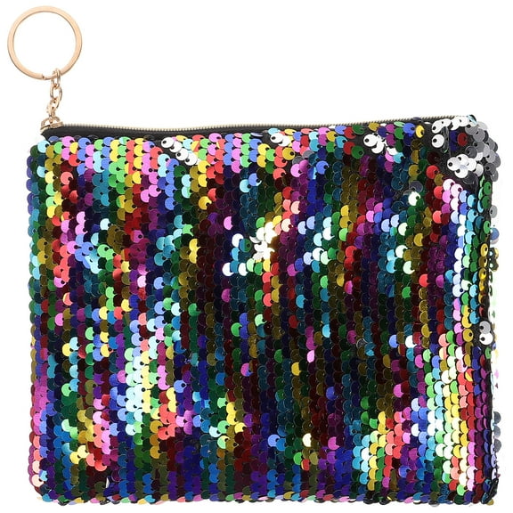 Troglfold Colorful Sequin Shoulder Pouch Detachable Belt Envelope Bag Fashion Woman Sequin Bag Portable Outdoor Purse Shoulder Bag