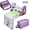Purple, variant on 3 In 1 Carrying Case for Cricut Joy Xtra,Dust Cover for Cutting Machine,Accessories Tote Bag,Fully Open Designed Storage bag,Compatible with All the Craft Essential Tools and Supply
