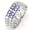 Blue LED/Silver Bracelet, variant on Men 's Women 's Stainless Steel LED Digital Quartz Bracelet Watch Wristwatch