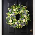 thumbnail image 2 of coronas de puertas para el hogar de puerta delantera, flores artificiales, de bayas, colgante Floral para ventana de pared Fanmusic coronas de puertas para el hogar, 2 of 7