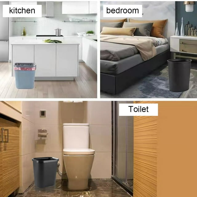 Baohd 1/2/3 Large Capacity Garbage Bin Hotel - Solution For Any Hotel Room Bathroom Grey 8 L 1 Pc