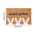 thumbnail image 3 of SASHENHG Easter Welcome Mat Absorbent Doormat Front Door Rug Holiday Rabbits Designs Non Slide Indoor Outdoor Waterproof Doormat For Spring Decor Home Entryway, 3 of 6
