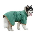 thumbnail image 3 of Dog Drying Coat Bathrobe Towel  Microfibre Material Fast Drying Absorbent Dog Bath Robe  Pet Quick Drying Moisture Absorbing With Adjustable Collar And Waist Towel, 3 of 5