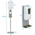 thumbnail image 2 of Gymax Automatic Soap Dispenser Touchless Sanitizing Station w/ Sign Board, 2 of 10