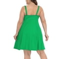 thumbnail image 6 of HDE Womens Plus Size Tennis Athletic Workout Dress with Built-in Shorts & Bra Green - 24, 6 of 6