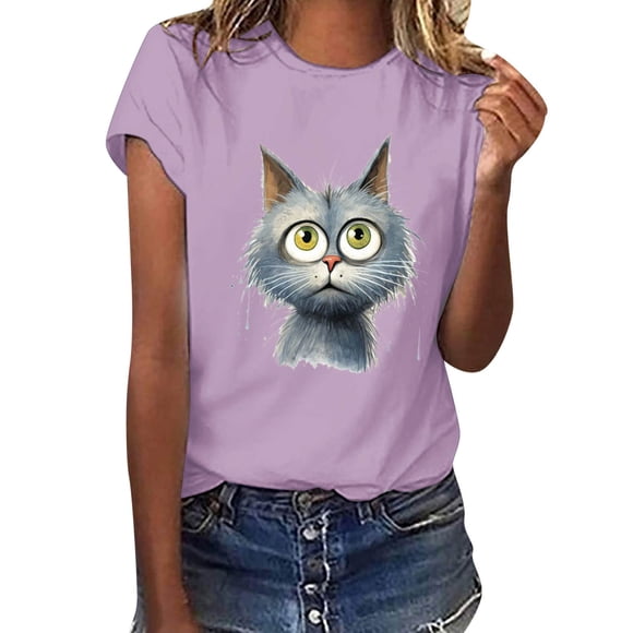YDLCAFD Chandails à Manches Longues pour Femmes Col en V Hauts Amples pour Femmes Tendance Manches Courtes Col Rond Coupe Ample Chandails Confortables Doux Blouses d'Été Décontractées T-Shirts Basiques