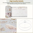 thumbnail image 4 of Linen Drum Lampshades Watercolor Moth Crystals Gold Accents Soft Gray 13"x13"x10" Light Shade for Table Lamps Floor Lamp Shades Lampshade Replacement Assembly Required Farmhouse Home Decor, 4 of 8