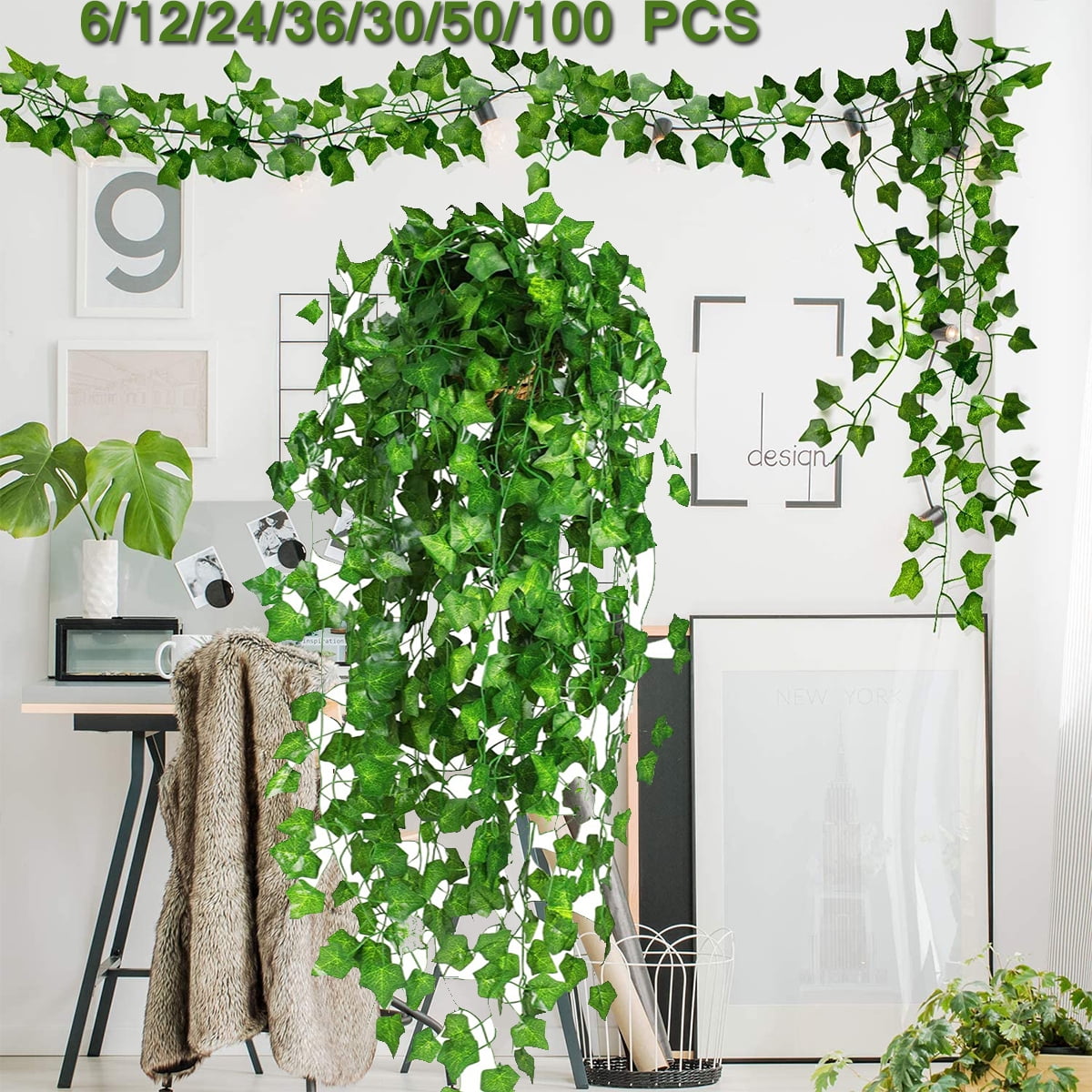 Artificial Vine, Fake Hanging Plants Ratten, Outdoor Uv Resistant  Artificial Garland, Faux Hanging Greenery Plant, Photo Props, Outdoor  Garden Yard Decor, Home Room Decor, Wall Decor, Shelf Arch Decor, Wedding  Birthday Party