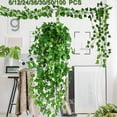 thumbnail image 1 of Fake Vines for Room Decoration, Ivy Leaf Wreath for Green Bedroom Decoration, Aesthetic Hanging Vines for Wall Decoration, 1 of 6