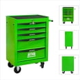 thumbnail image 2 of Garage Workshop Rolling Tool Cabinet, Compact 5-Drawer Steel Storage Tool Chest with Wheels, Classic Green, 2 of 18