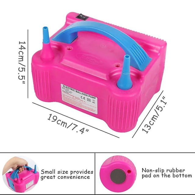 Bomba de globo inflable de doble orificio Herramienta de inflado rápido de globo de cumpleaños ShuxiuWang 8390613615428