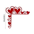 thumbnail image 3 of EUDIDV Romantic Presents Valentine Is Day Wooden Door Frame Decoration Pendant Festive Decoration Prop Home Door Corner Decoration Valentine's Decor, 3 of 7