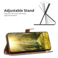 thumbnail image 3 of Feishell Case for iPhone 16 Plus Cloth Texture Premium PU Leather Simple Wallet Case [Credit Card Slots] [Kickstand] [Magnetic Closure] [Wrist Strap] Shockproof Flip Cover,Darkblue, 3 of 8
