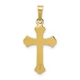 thumbnail image 3 of 14K Yellow Gold Charm Pendant 26 mm 13.5 Polished Fleur De Lis Cross, 3 of 3