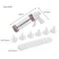 thumbnail image 4 of Milue Multifunction DIY Cookie Pastry Nozzle Extruder Muffin Dessert Flower Syringes, 4 of 10