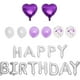 thumbnail image 3 of KAKOWELY 1 juego de globos de feliz cumpleaños, globos decorativos de cumpleaños, juego de globos para fiesta, 3 of 4