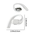 thumbnail image 3 of Latrodar Bluetooth 5.4 Wireless Headphones Ear Hanging Double Speaker Crafted with Care Bluetooth Headphones White 2.8x2.8 Inch Home Tools, 3 of 5