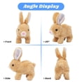 thumbnail image 3 of Juguete de conejito de peluche Hoppearl, conejo saltarín interactivo, 18 cm, 3 of 7